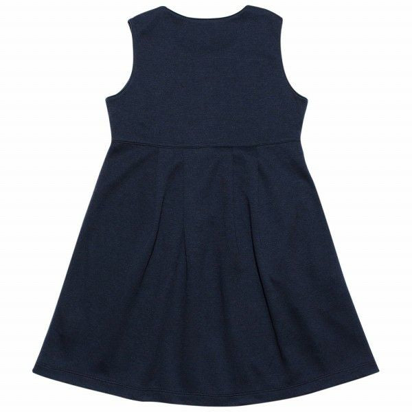 ダブルニットギャザーワンピース Navy back