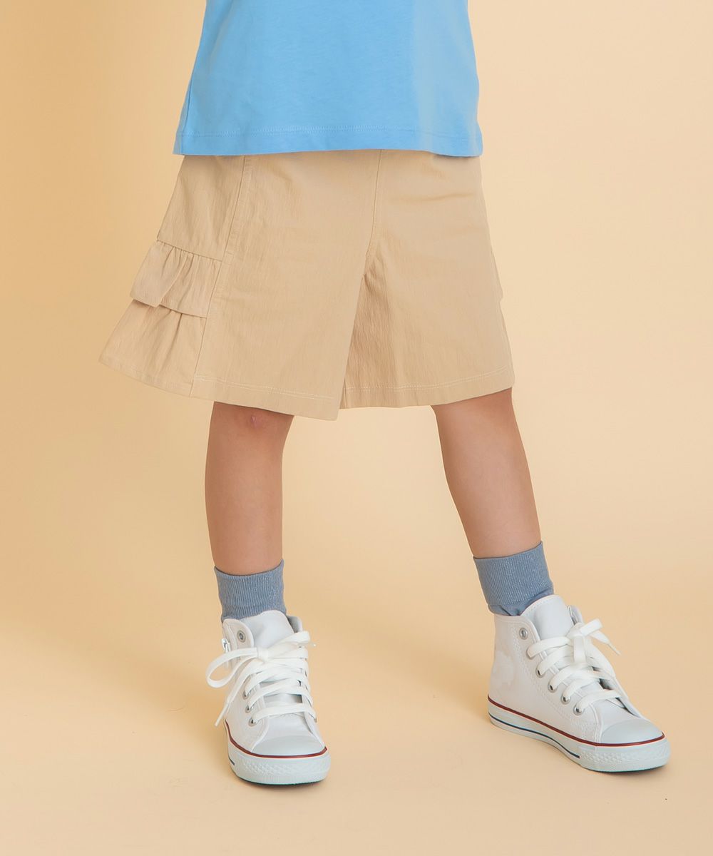 フリル キュロットパンツ Beige model image 1