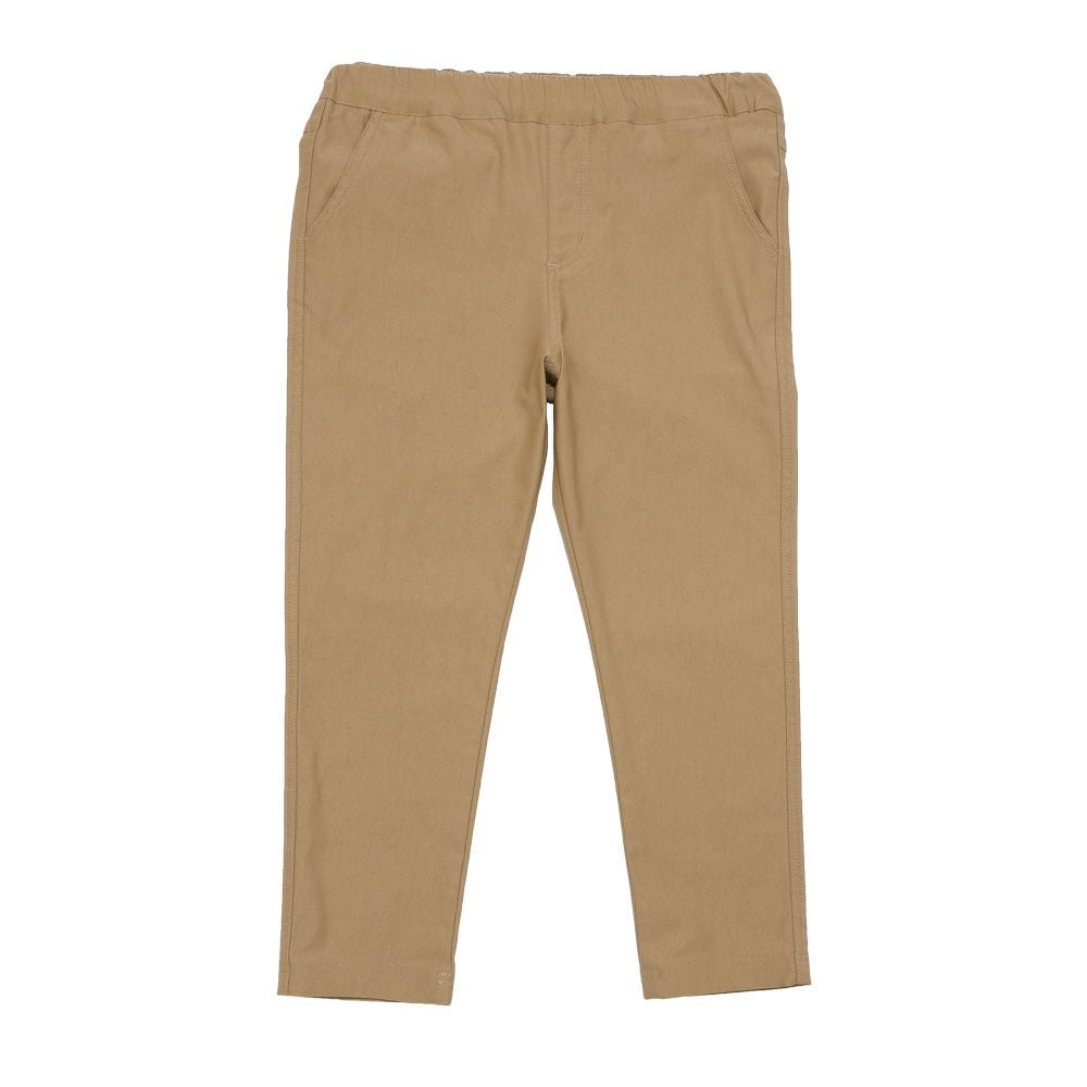 ストレッチ 10分丈 裏微起毛パンツ Beige front