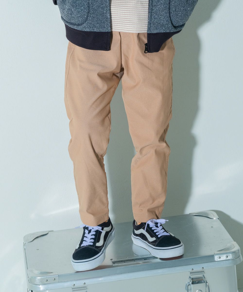 ストレッチ 10分丈 裏微起毛パンツ Beige model image 1