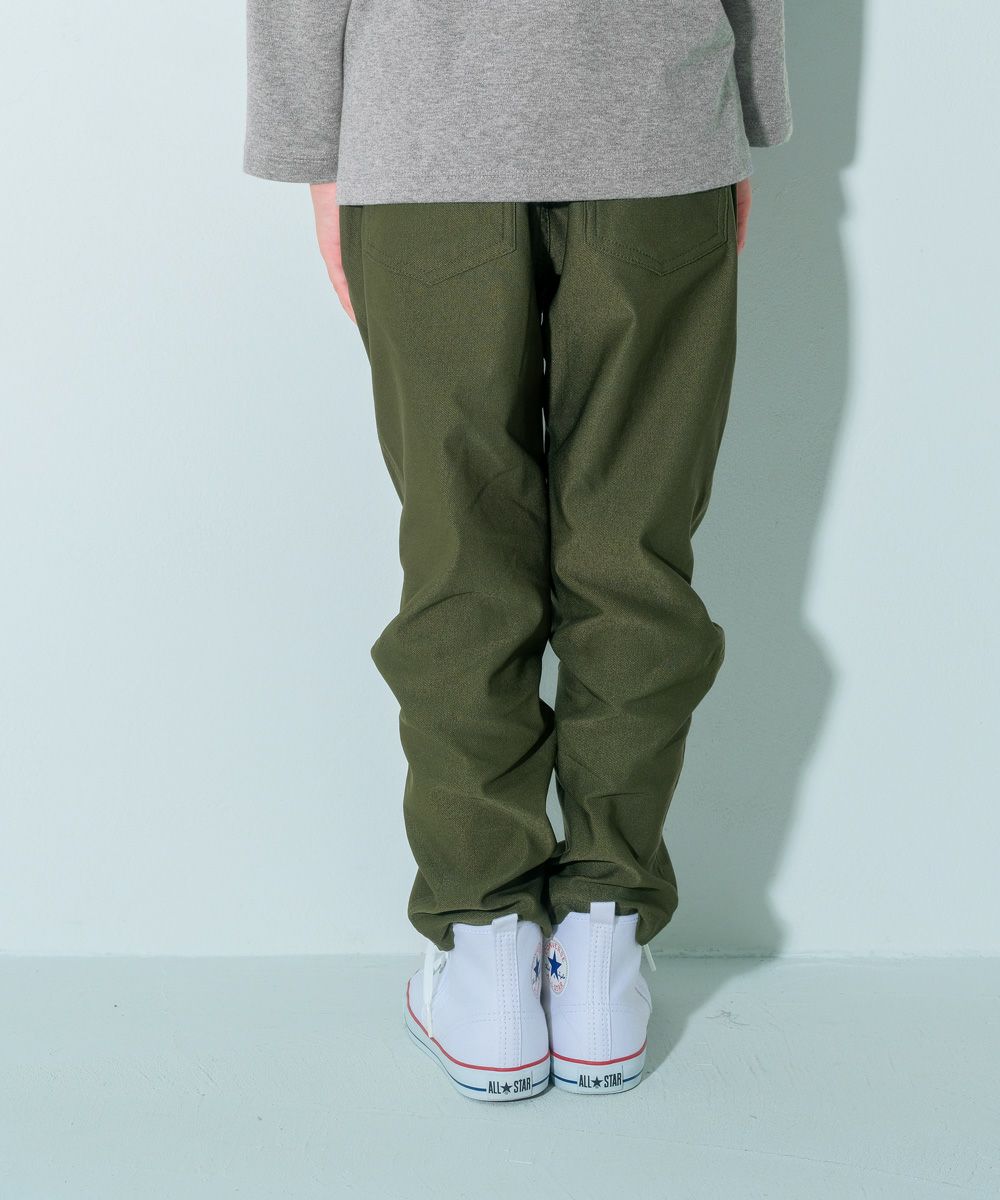 ストレッチ 10分丈 裏微起毛パンツ Khaki model image 2