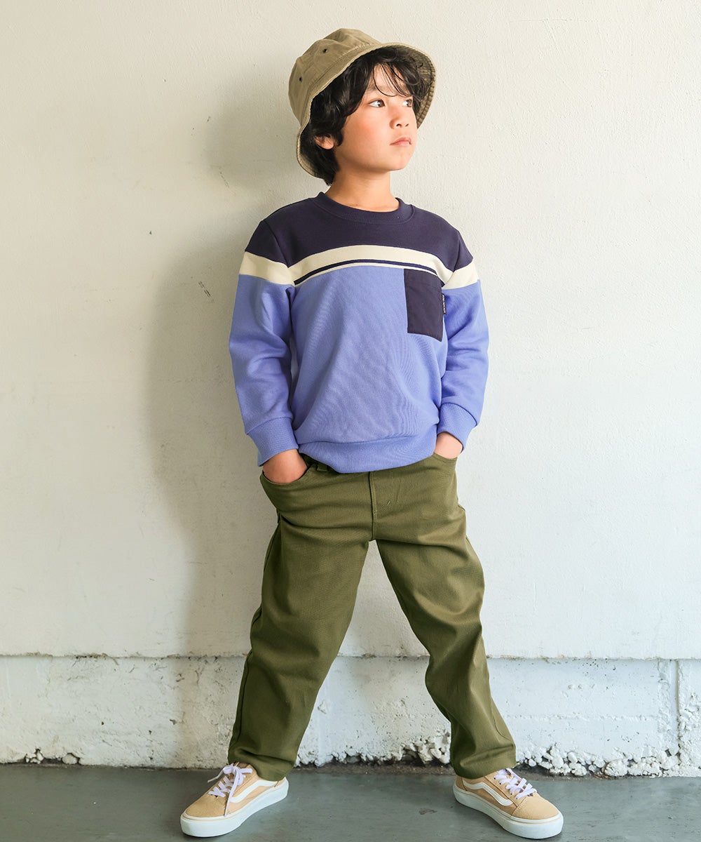 男女兼用 １０分丈 パンツ Khaki model image up
