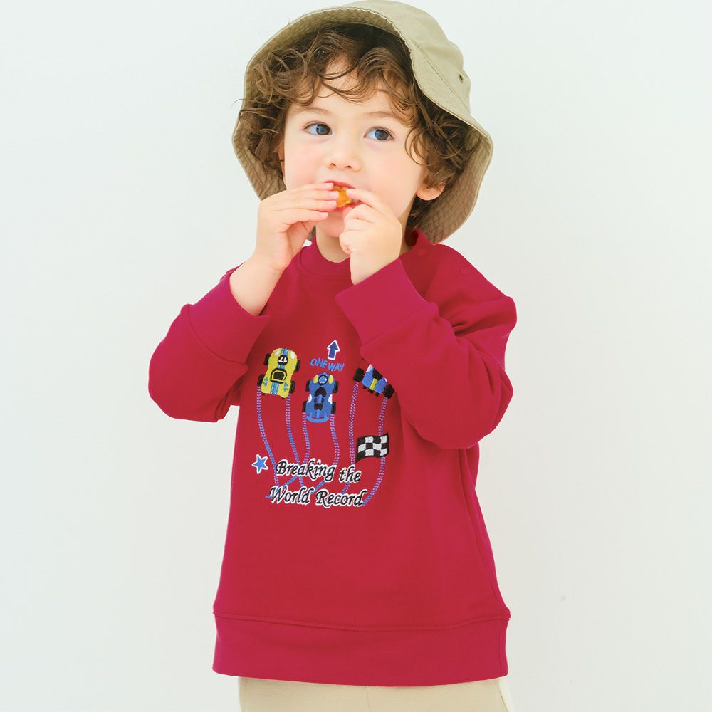 レーシングカー刺繍 裏毛トレーナー  MainImage