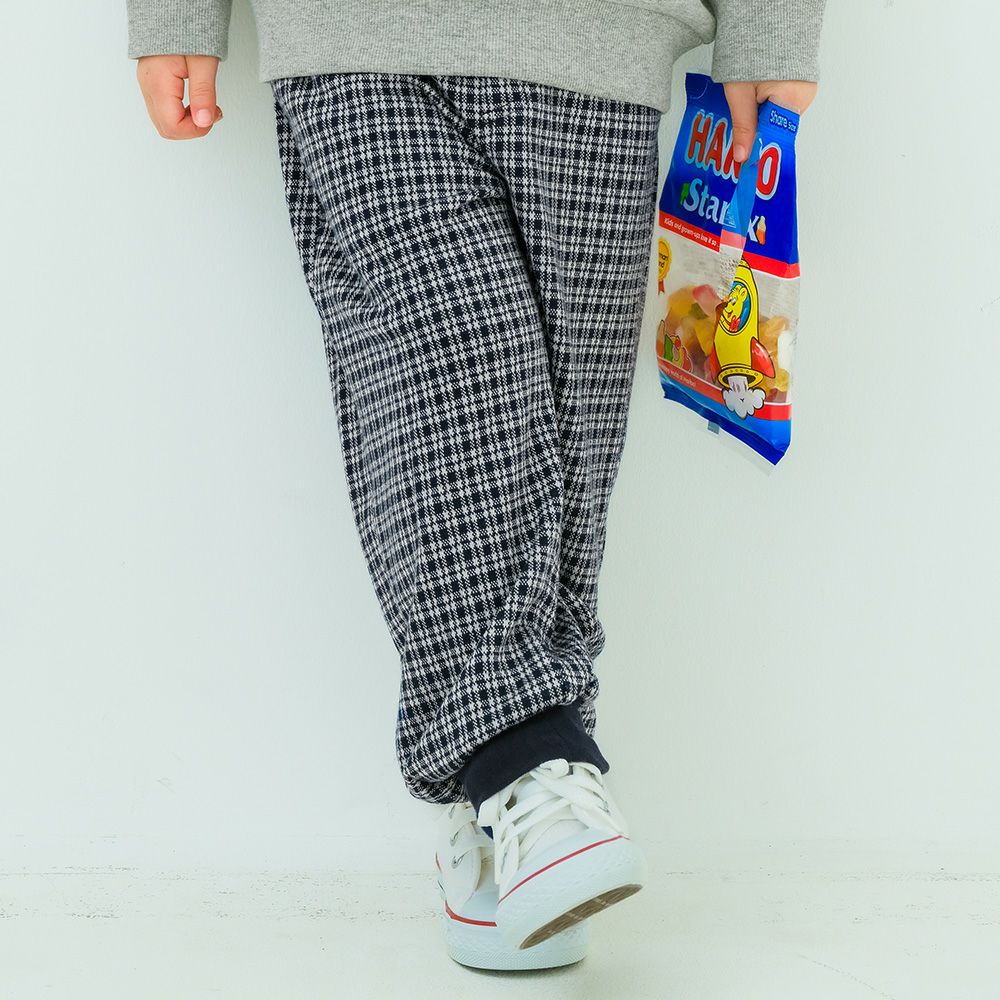ジャガードニット チェック柄 ストレッチ ジョガーパンツ  MainImage