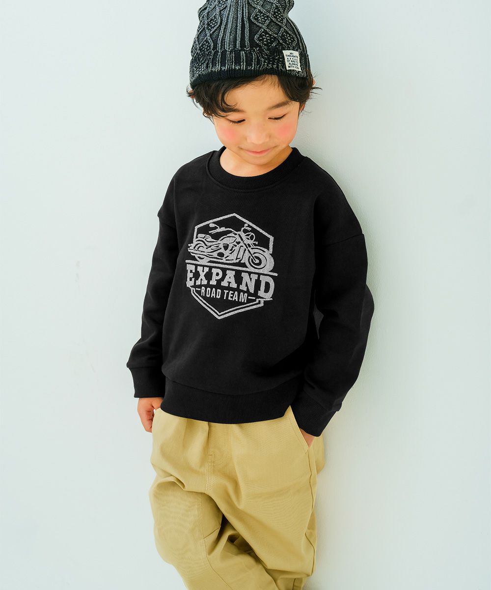 ストレッチツイル マチつきテーパードパンツ Beige model image 4