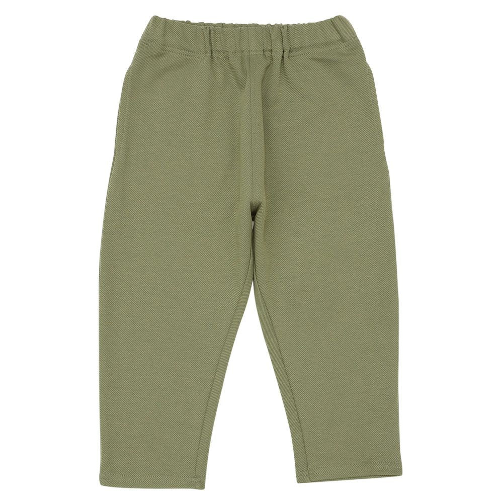 ニットツイル フルレングスパンツ Khaki front