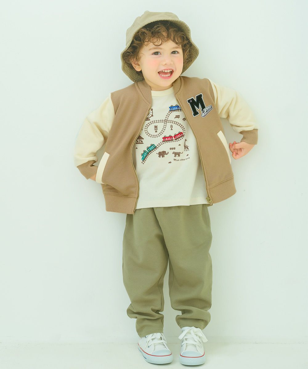ニットツイル フルレングスパンツ Khaki model image 1