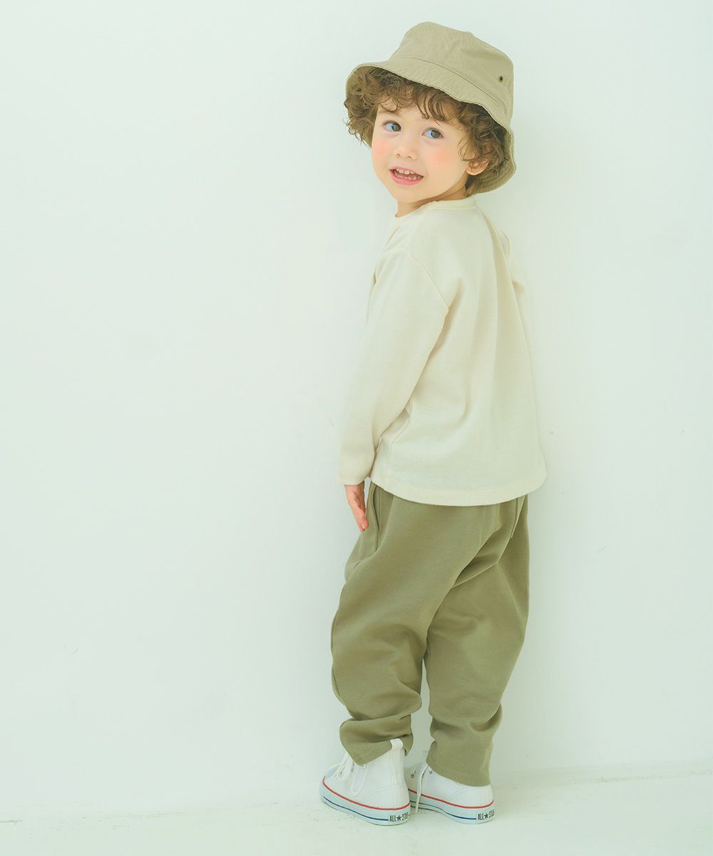 ニットツイル フルレングスパンツ Khaki model image 2