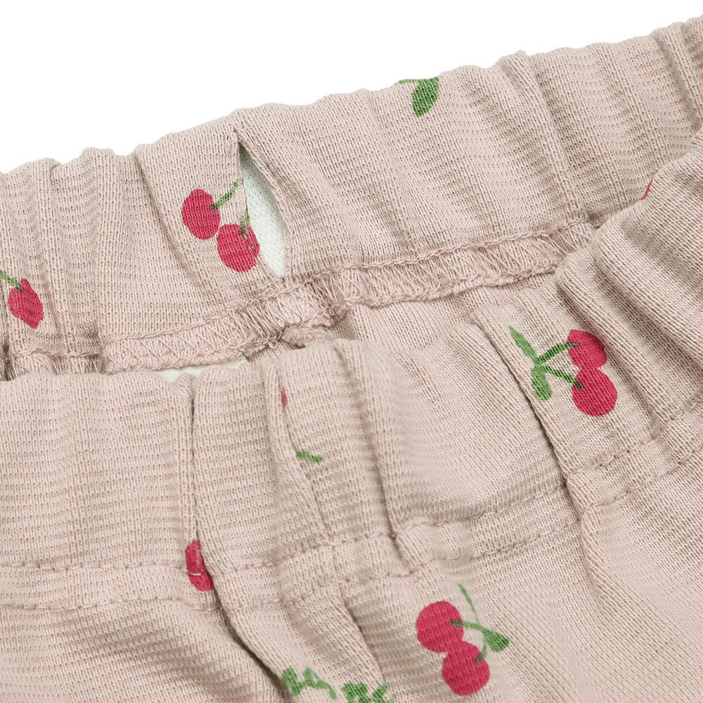 オリジナルチェリー柄　10分丈レギンスパンツ Pink Design point 2