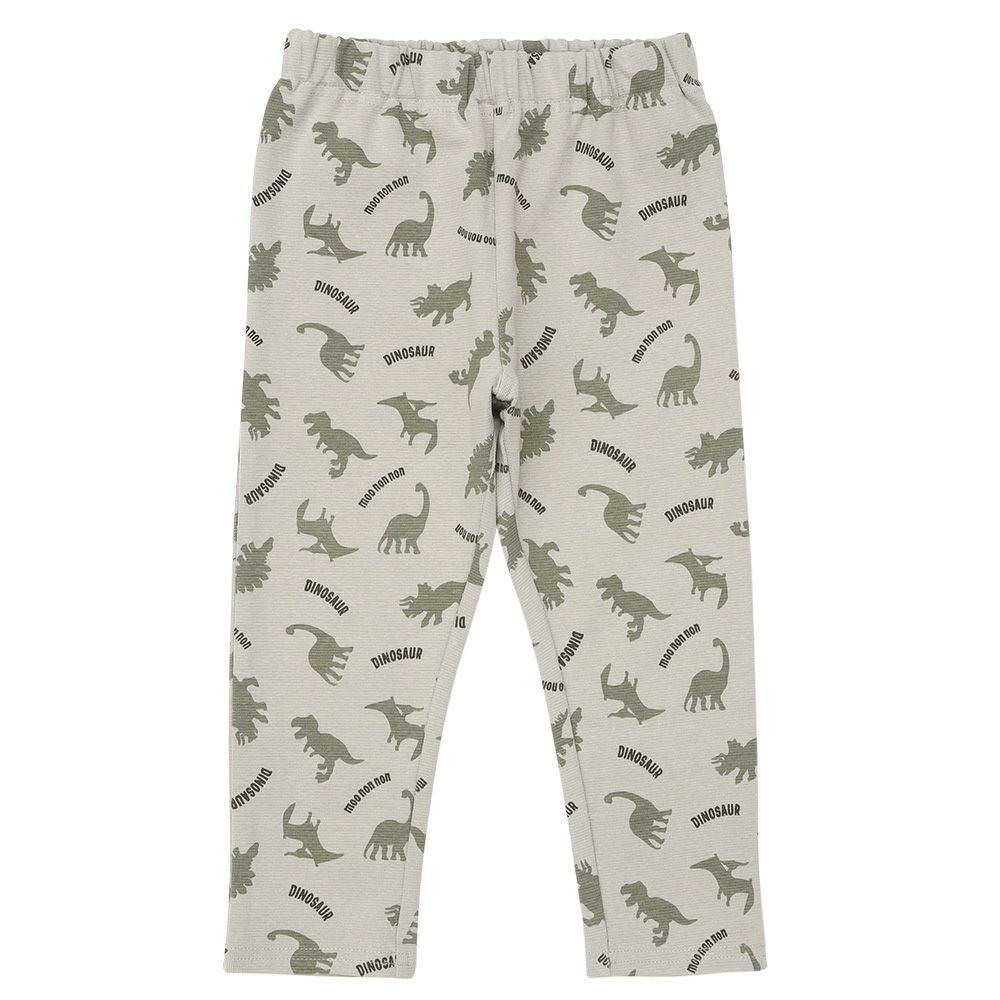 オリジナル恐竜プリント レギンスパンツ Gray front