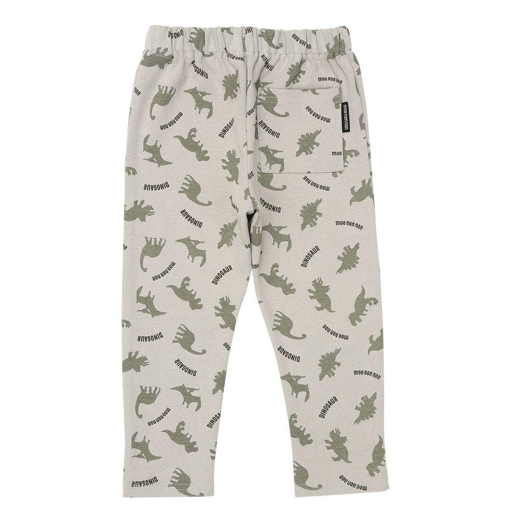 オリジナル恐竜プリント レギンスパンツ Gray back