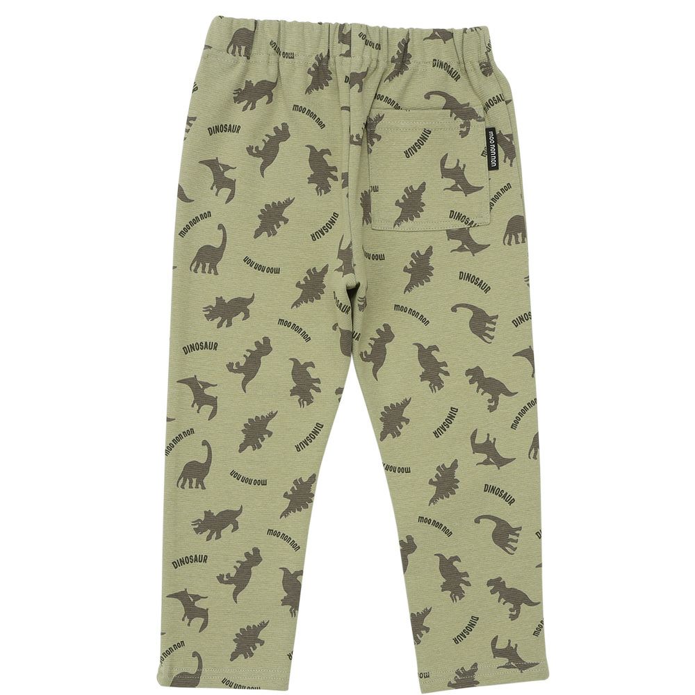 オリジナル恐竜プリント レギンスパンツ Khaki back
