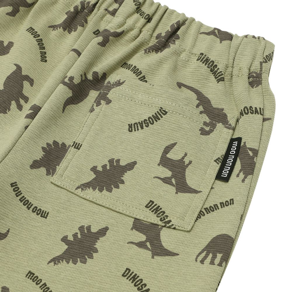 オリジナル恐竜プリント レギンスパンツ Khaki Design point 1