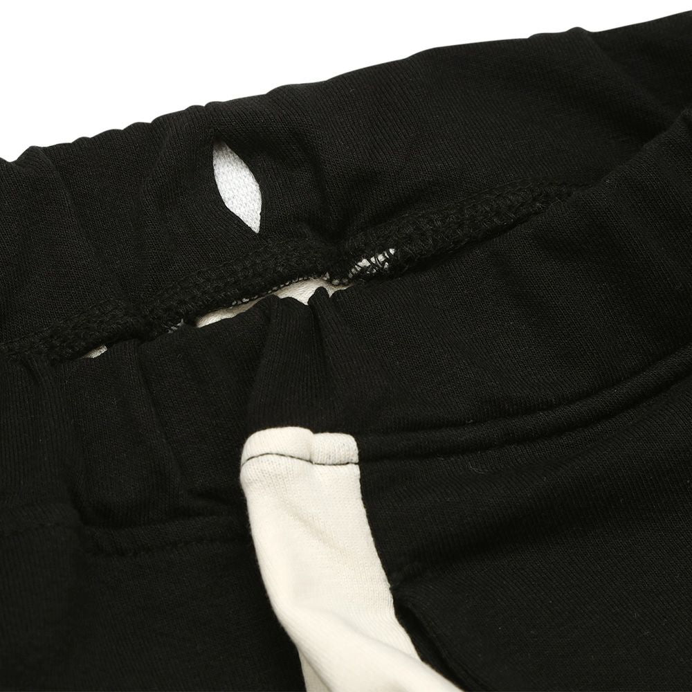 ミニ裏毛 ラインパンツ Black Design point 2