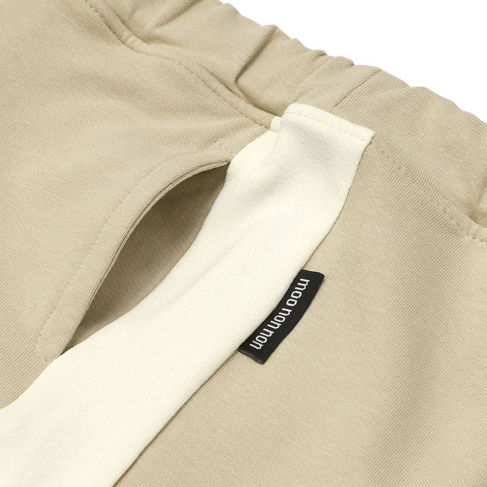 ミニ裏毛 ラインパンツ Beige Design point 1