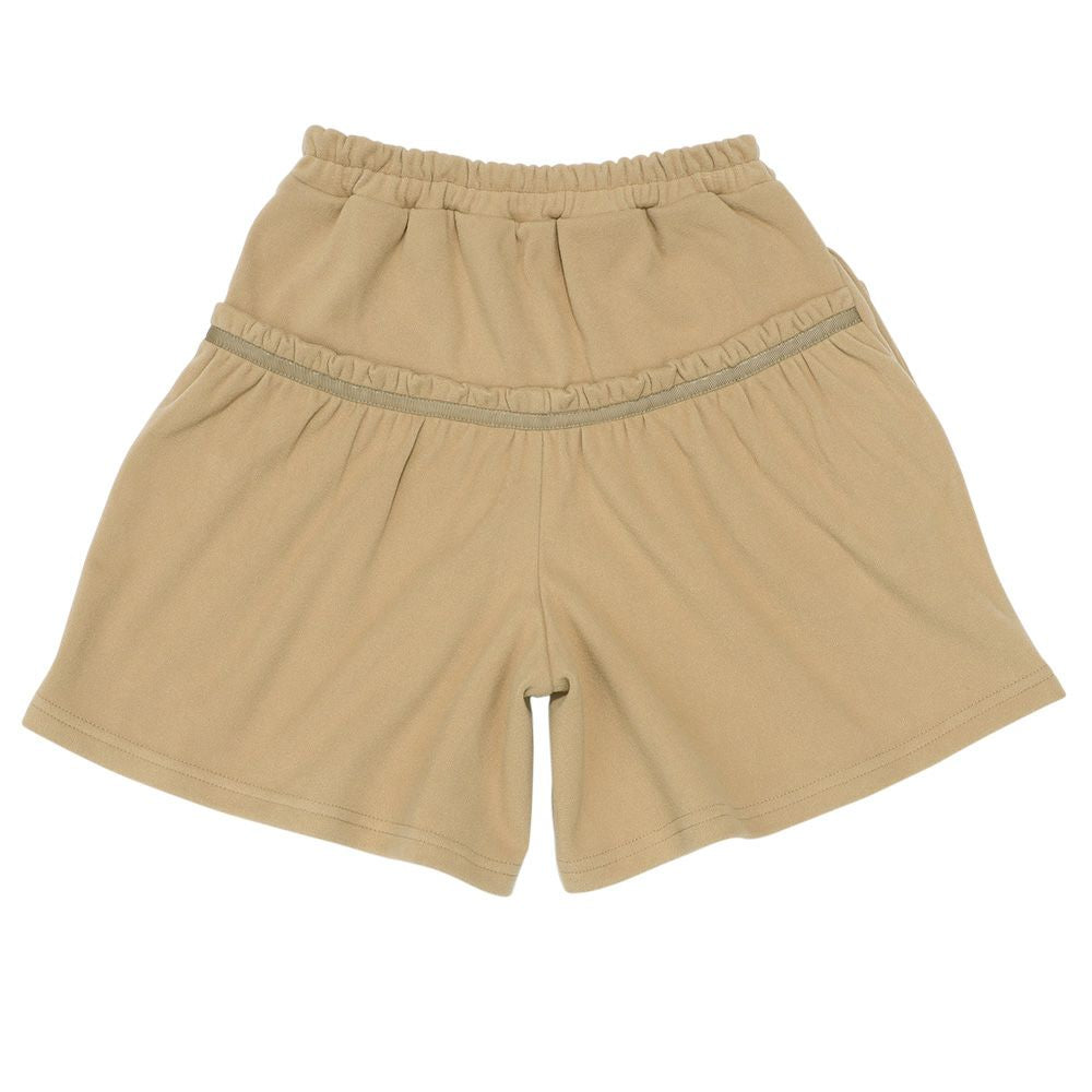 パウダースムース リボンつきキュロットパンツ Beige back