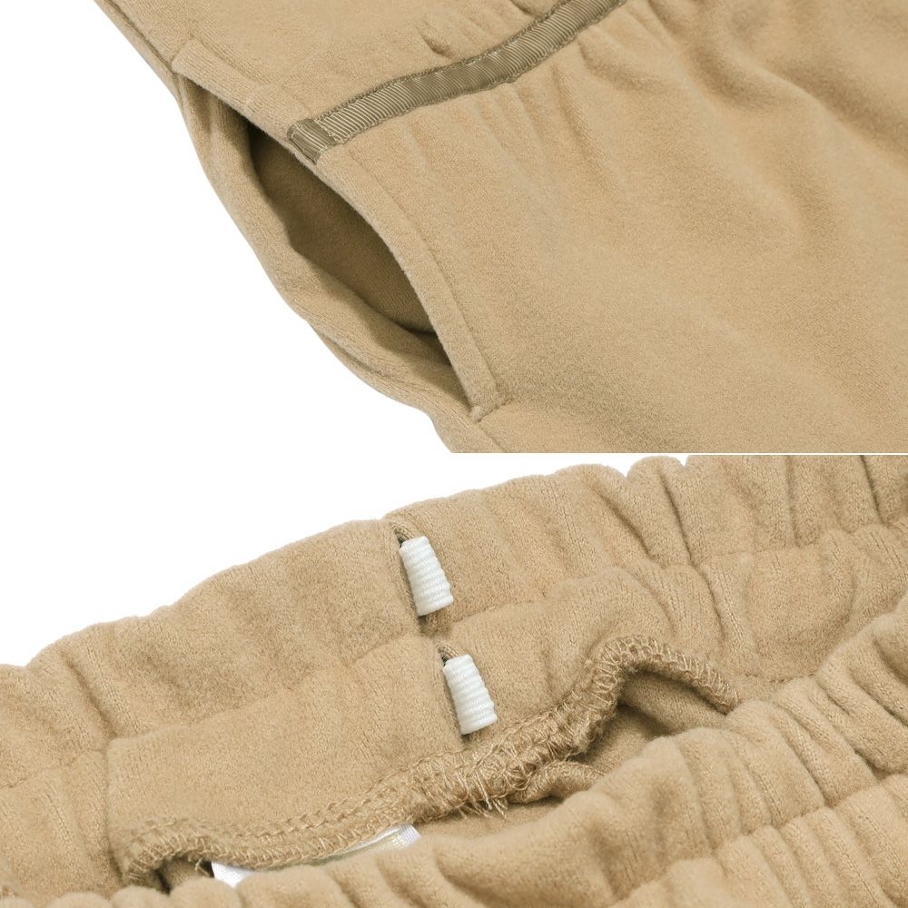 パウダースムース リボンつきキュロットパンツ Beige Design point 2