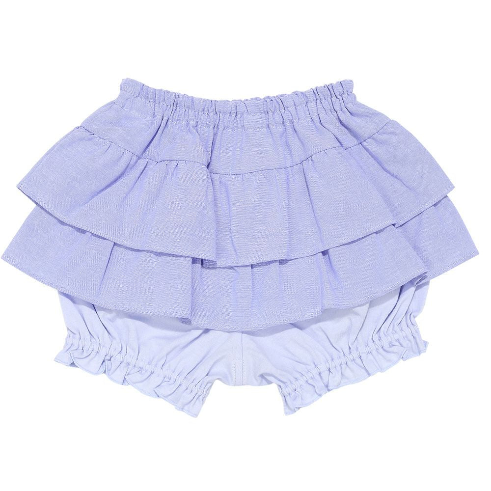 フリル かぼちゃパンツ Blue front