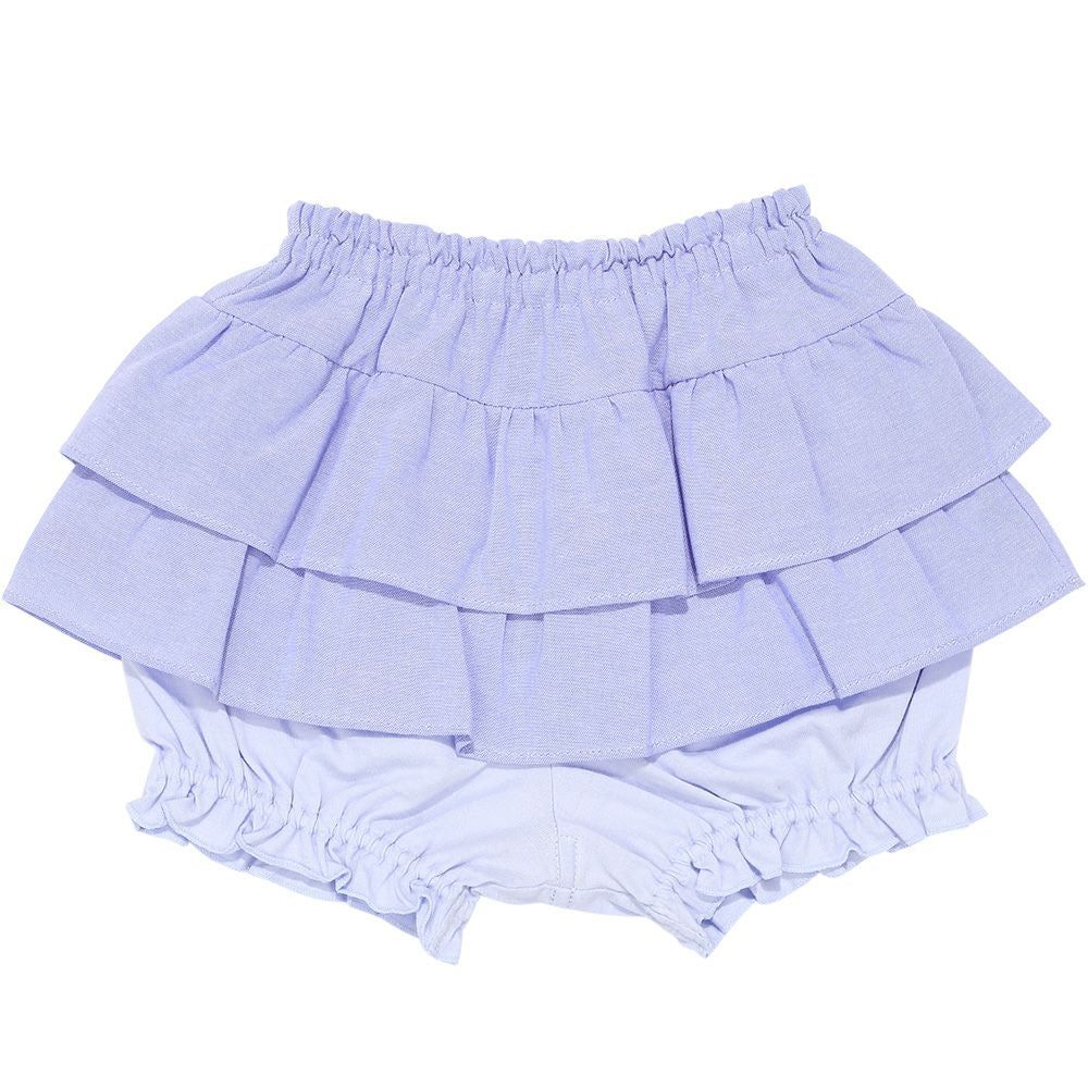 フリル かぼちゃパンツ Blue back