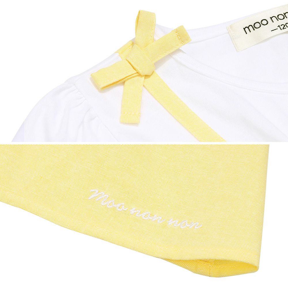 フリルキャミソール 重ね着風Tシャツ Yellow Design point 2