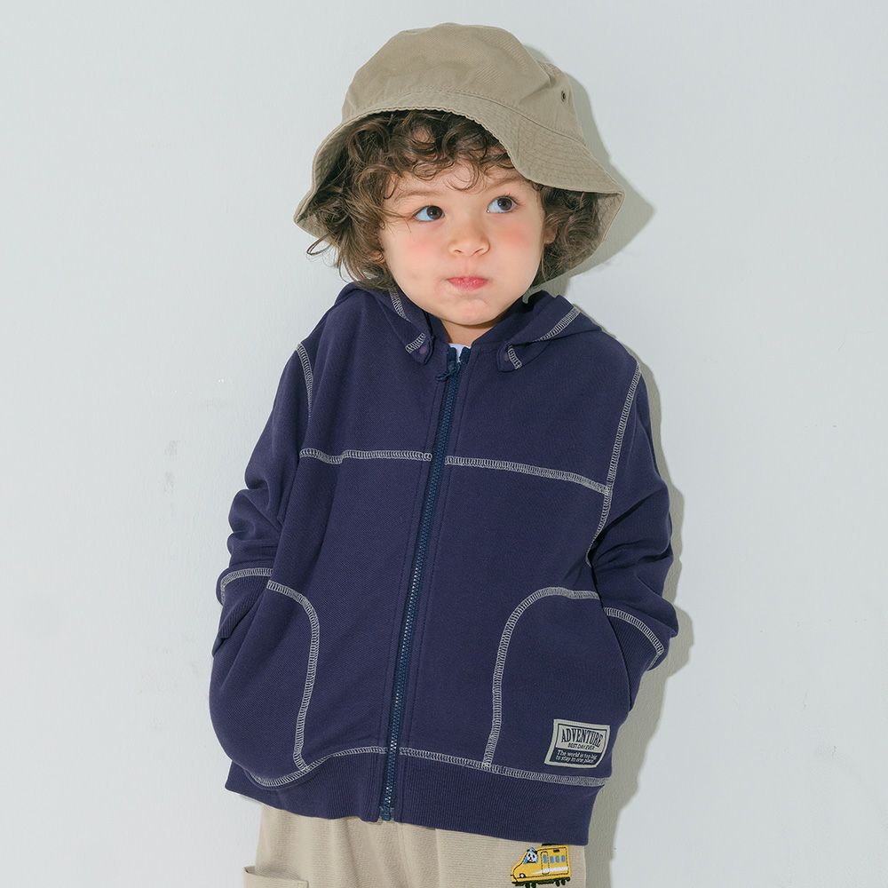 フード取り外し可能 ジップアップパーカー  MainImage