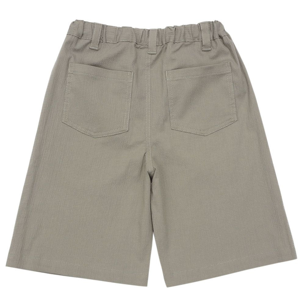 ストレッチサッカー ロゴワッペン ハーフパンツ Gray back