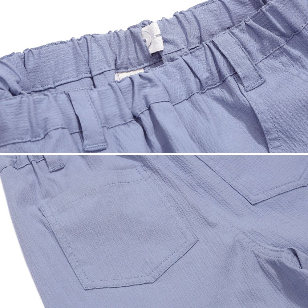 ストレッチサッカー ロゴワッペン ハーフパンツ Blue Design point 2