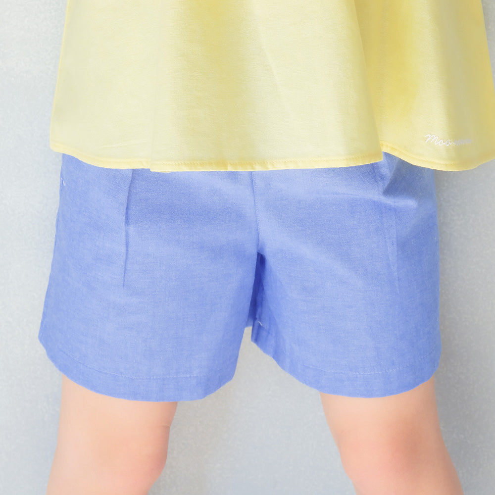 リボン付き ダンガリーショートパンツ  MainImage