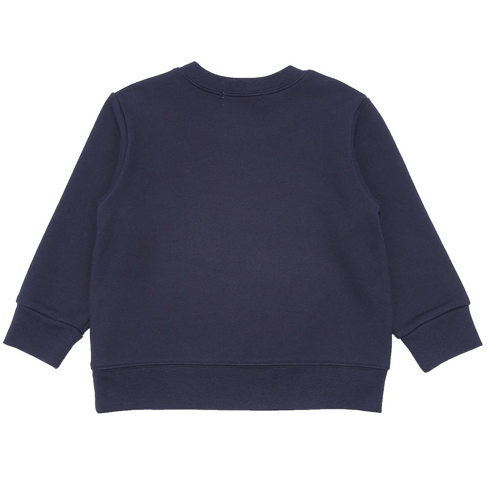 宇宙 電車 乗り物 ワッペン 刺繍 トレーナー Navy back