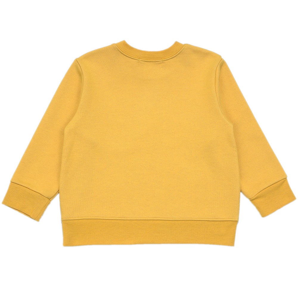 恐竜 刺繍 ダイナソー パラシュート モチーフ トレーナー Yellow back