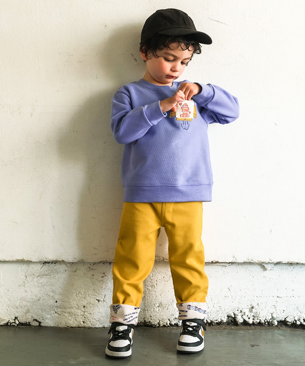 乗り物 ロゴ 折り返し 2way ストレッチロングパンツ Yellow model image up