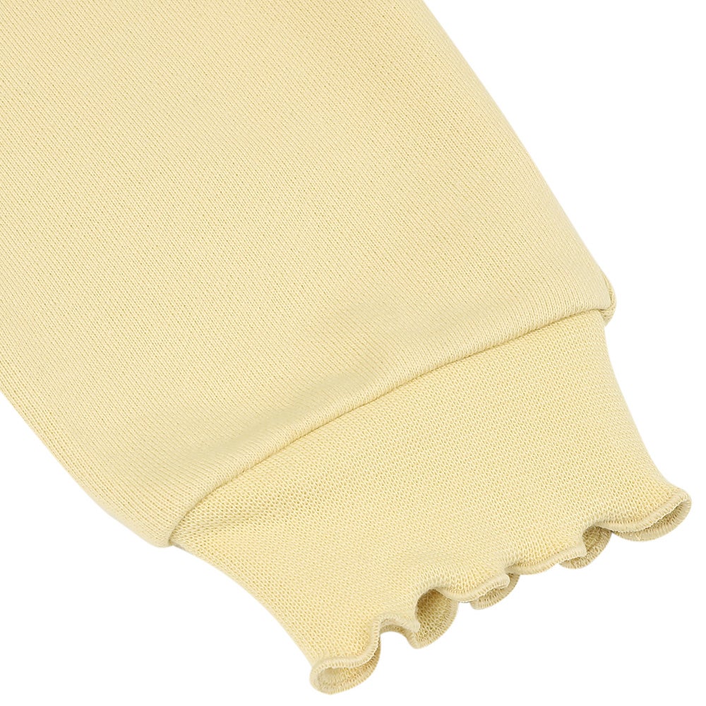 音符刺繍 フリルつき 長そでトレーナー Yellow Design point 2
