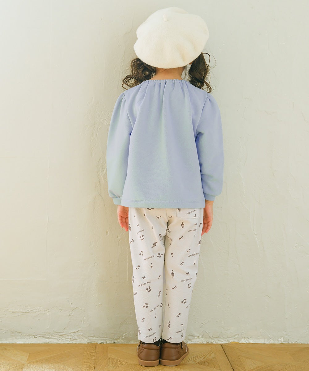 音符＆ブランドロゴ オリジナルプリント レギンスパンツ Ivory model image 3