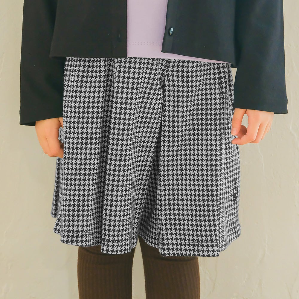 千鳥柄 音符刺繍 キュロットパンツ  MainImage