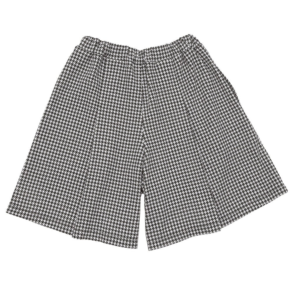 千鳥柄 音符刺繍 キュロットパンツ White/Black back