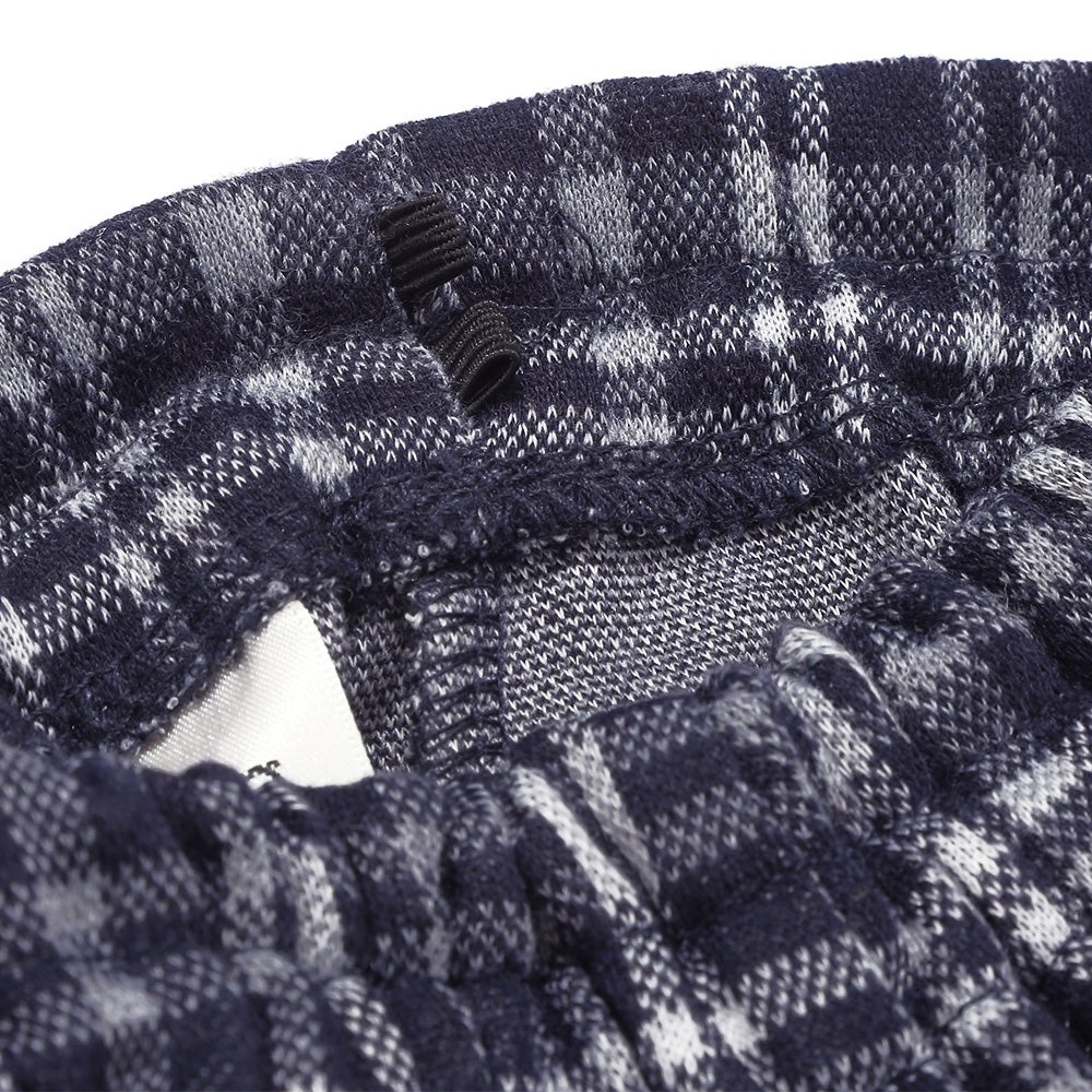 チェック柄 キュロットパンツ Navy Design point 2