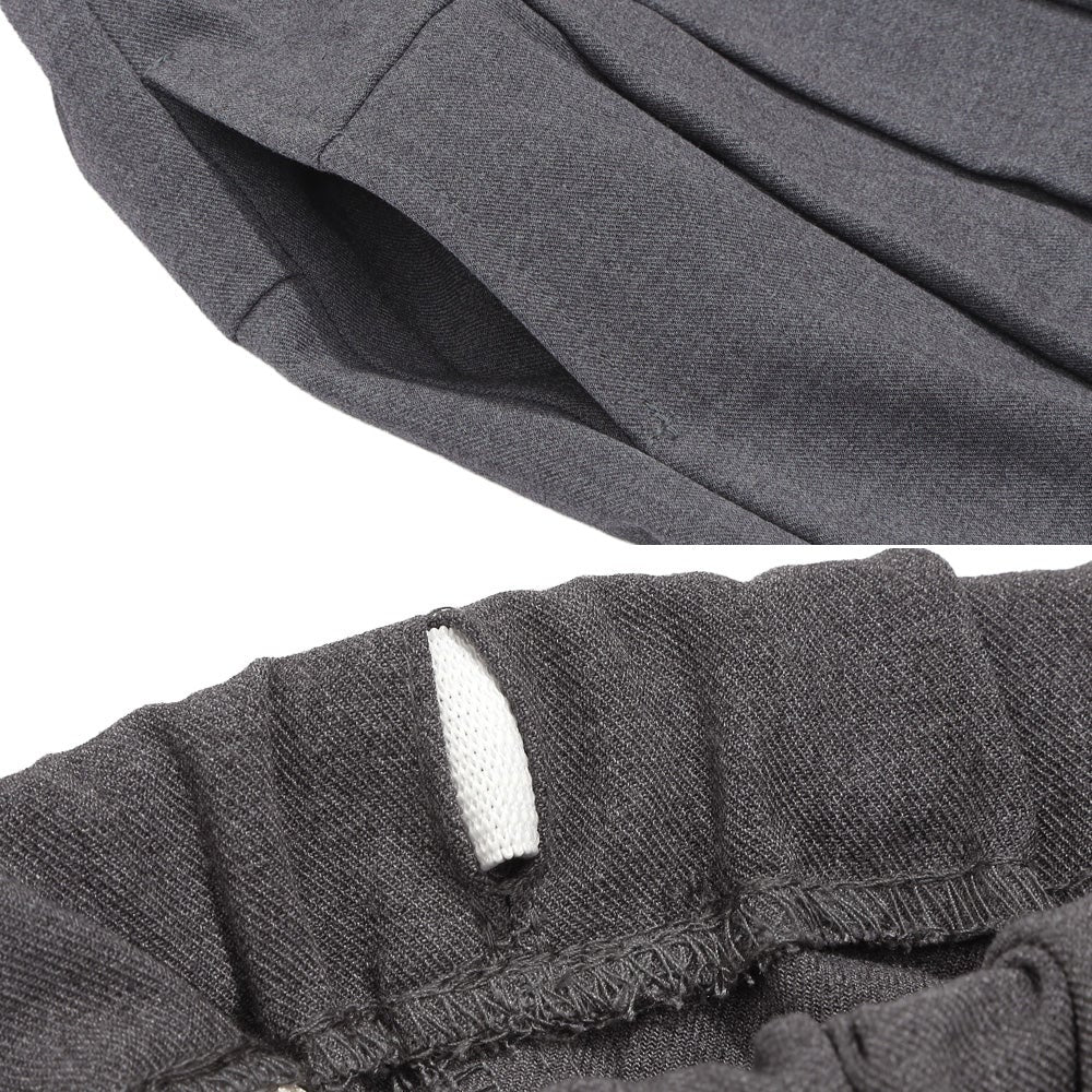 ストレッチツイル プリーツ風 キュロットパンツ Misty Gray Design point 2