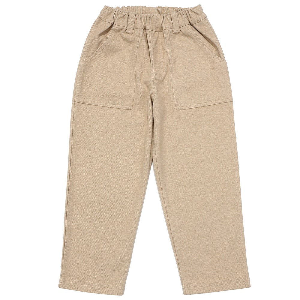 ユニセックス 男女兼用 微起毛 ベイカーパンツ Beige front