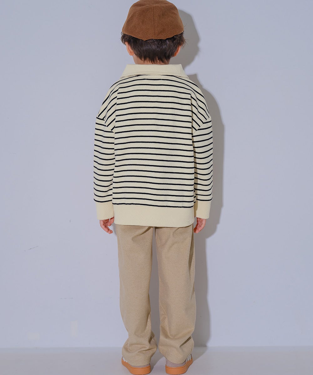 ユニセックス 男女兼用 微起毛 ベイカーパンツ Beige model image 2