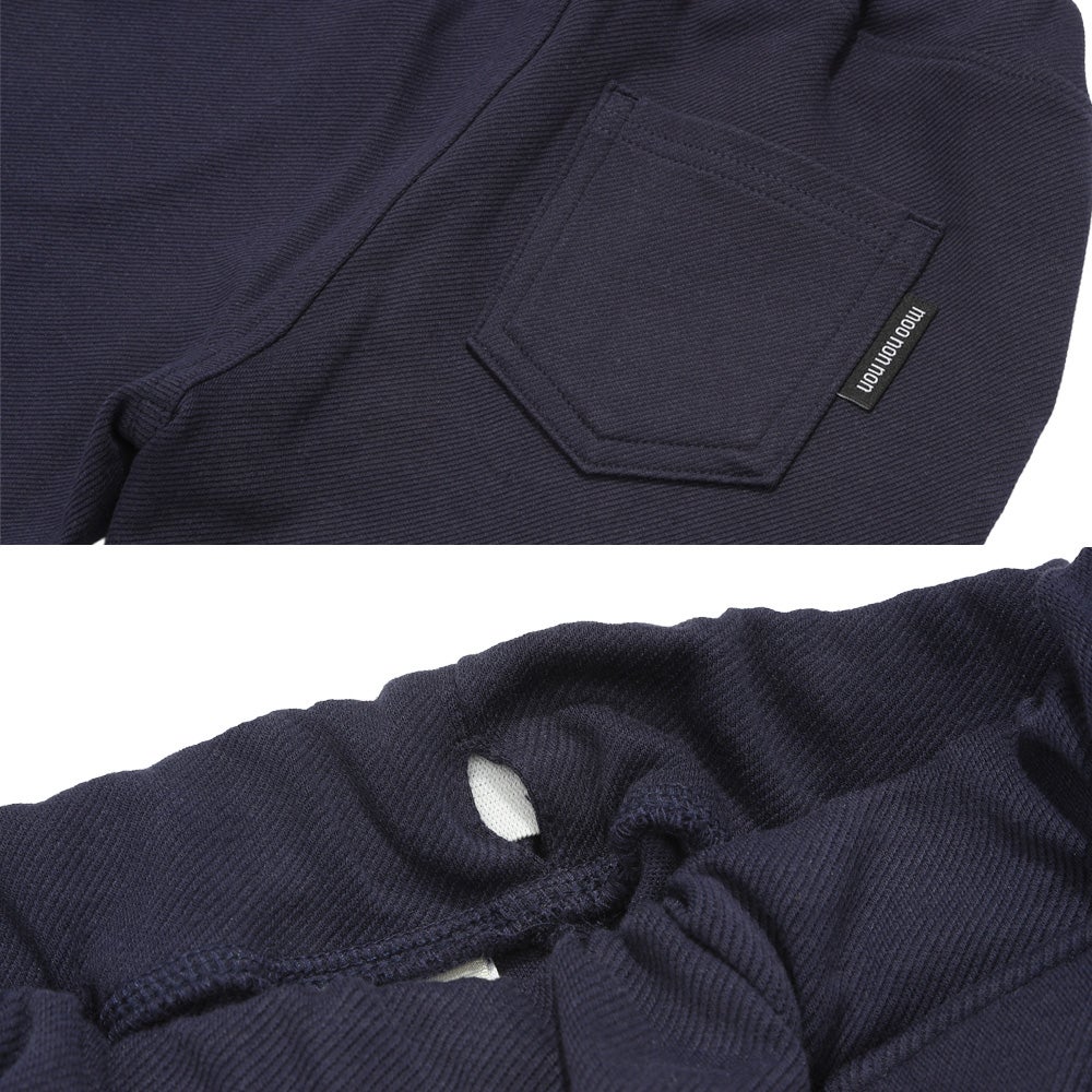 ハンバーガー はたらく車 乗り物刺繍 ストレッチパンツ Navy Design point 1