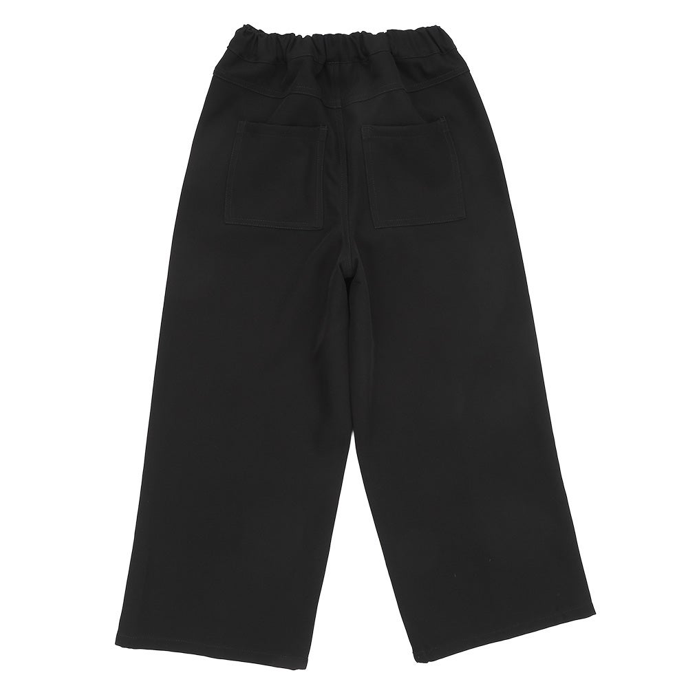 男女兼用 ウエストゴム ストレッチパンツ Black back