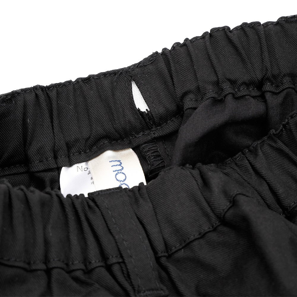 男女兼用 ストレッチツイル ストレートパンツ Black Design point 2