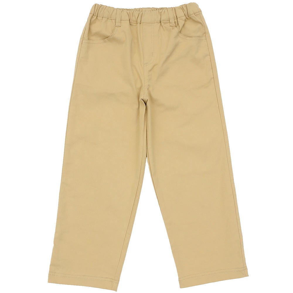 男女兼用 ストレッチツイル ストレートパンツ Beige front