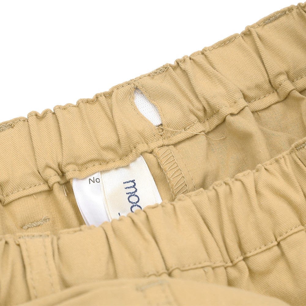 男女兼用 ストレッチツイル ストレートパンツ Beige Design point 2