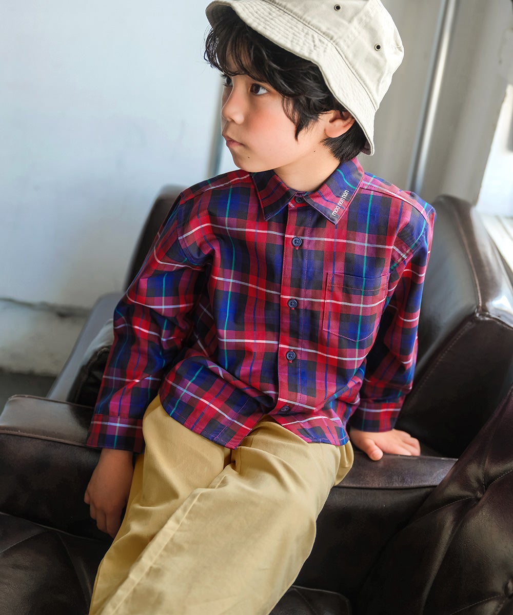 男女兼用 ストレッチツイル ストレートパンツ Beige model image 1