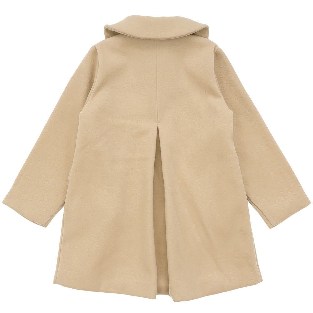 リボン 襟つき ダブルボタン 微起毛コート Beige back