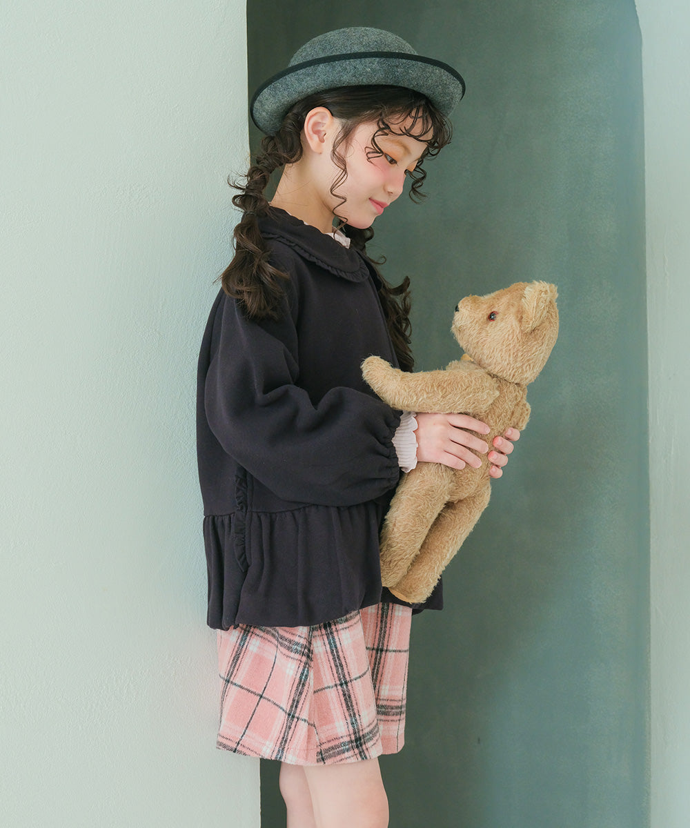 裏毛起毛 リボン コート