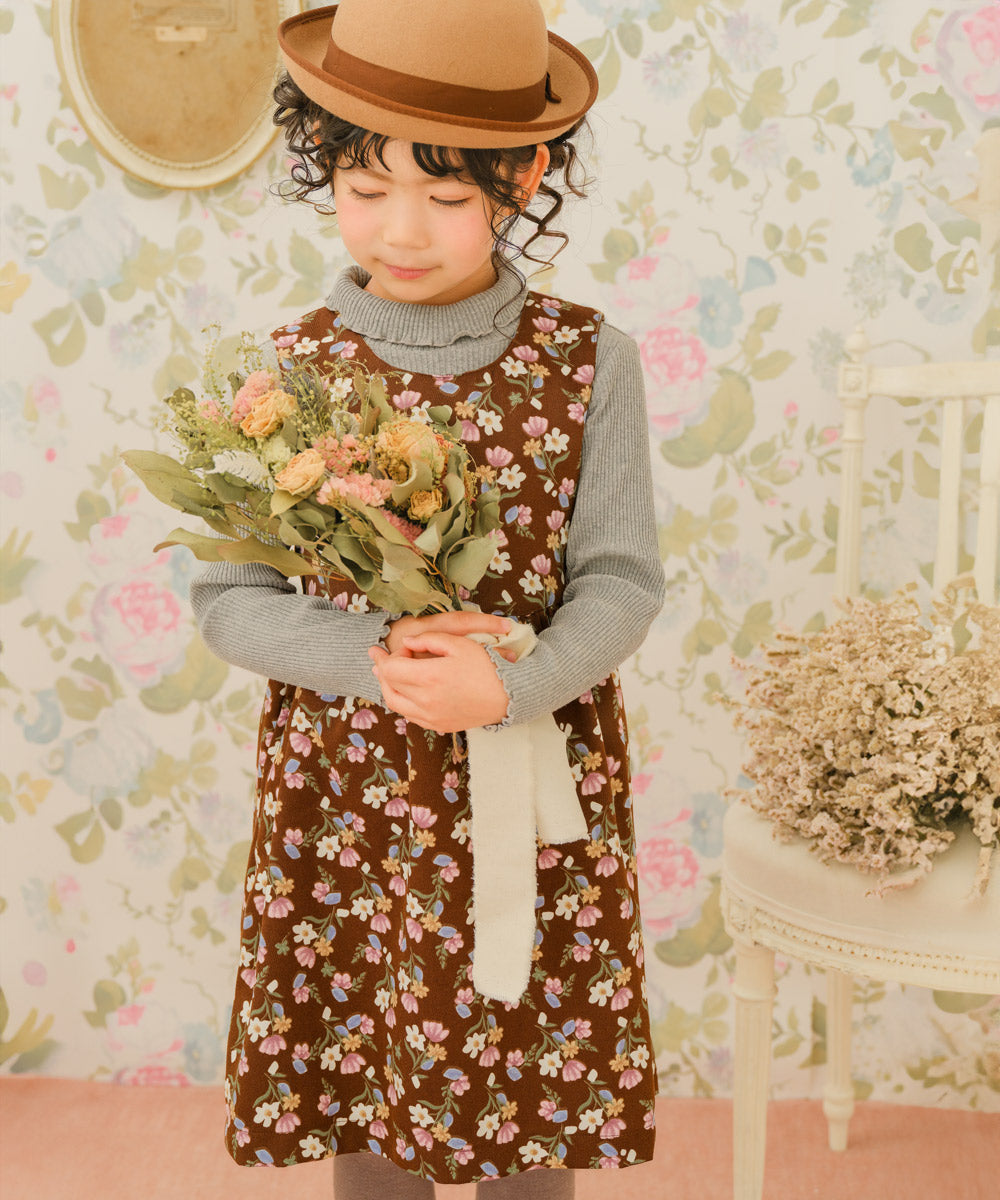 花柄プリントワンピース