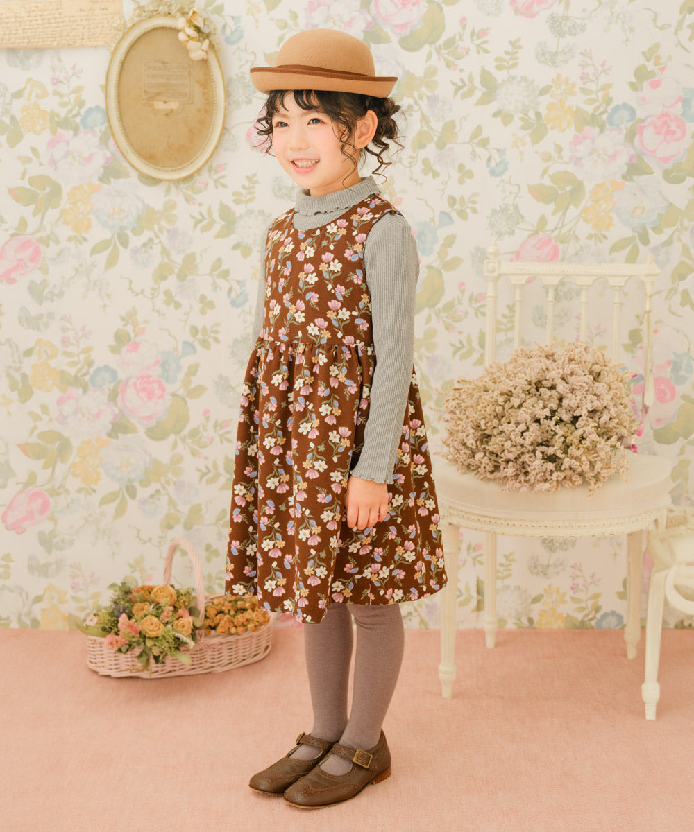 花柄プリントワンピース