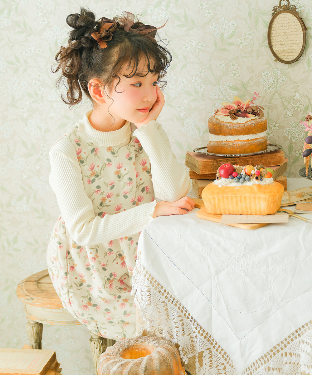 花柄プリントワンピース